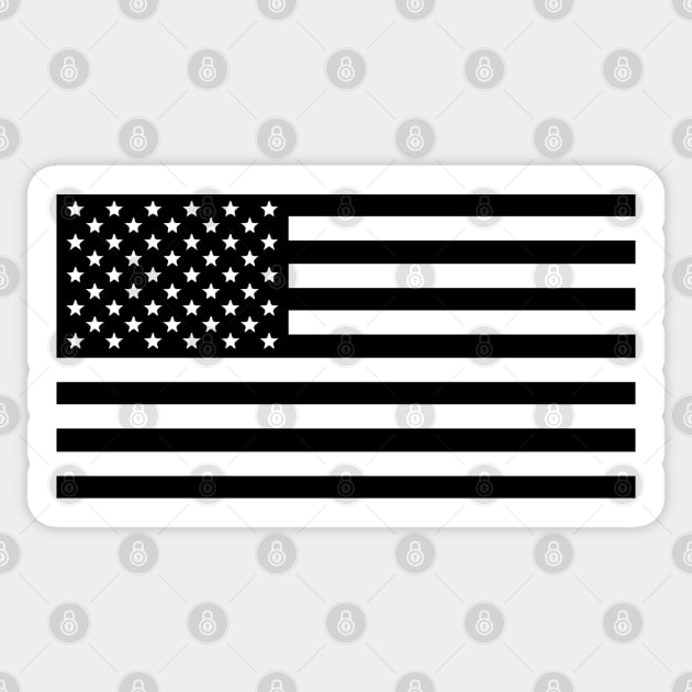 Black Transparent American Flag Sticker by skycloudpics